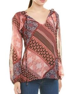 BCBGMaxAzria Sheer Blouse